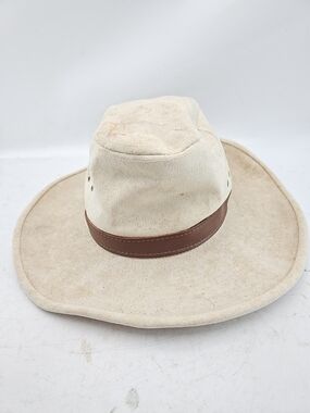 Quaker Marine Supply Cream Canvas Hat